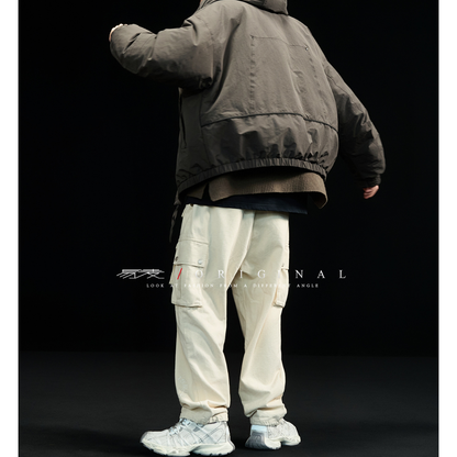 [YMORIGINAL] White Duck Down High Neck Hooded Jacket N854