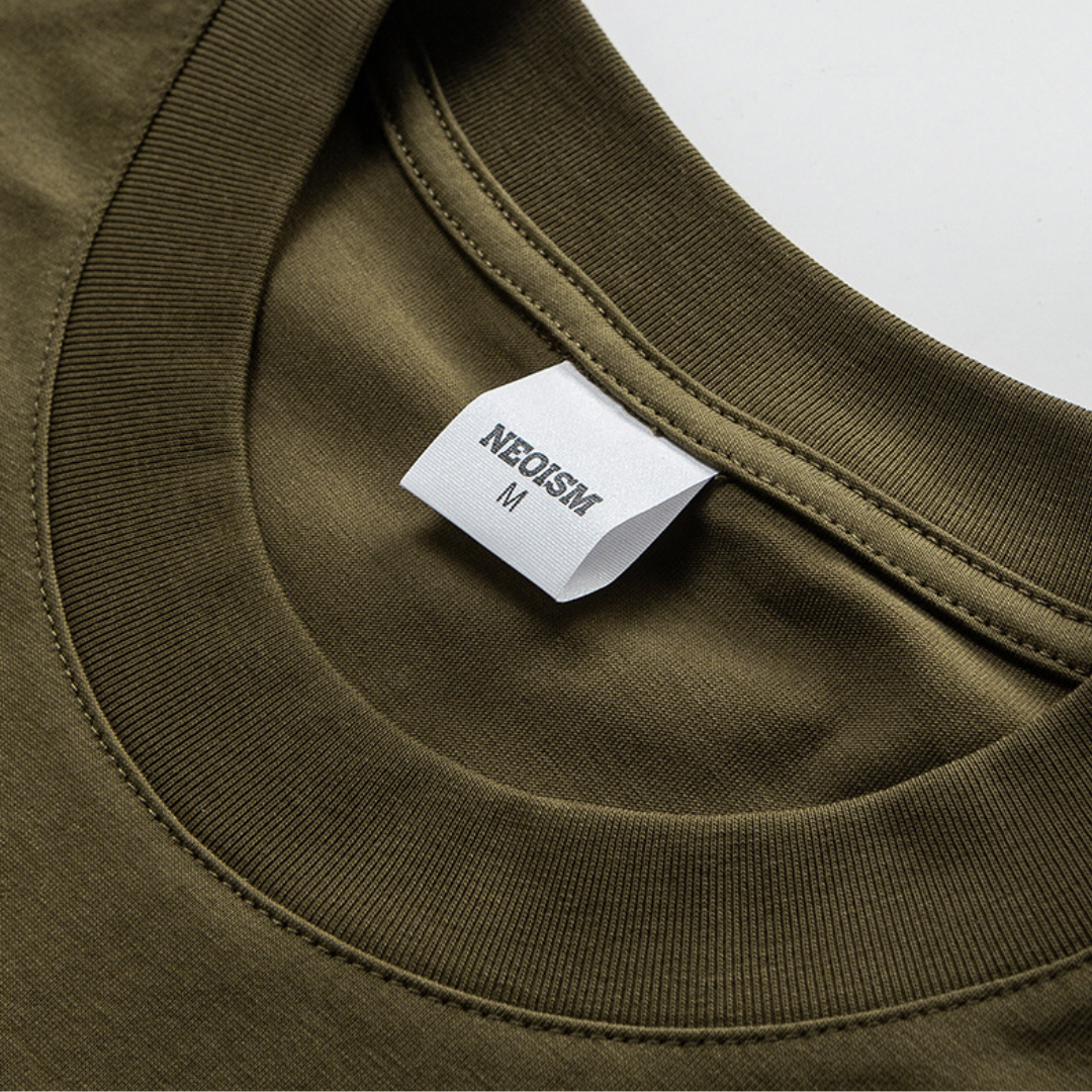ミニマルロゴ　フロント切り替え　Tシャツ　N407