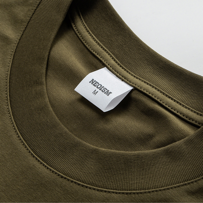 ミニマルロゴ　フロント切り替え　Tシャツ　N407