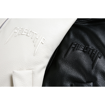 Faux layered wool polo collar knit N748