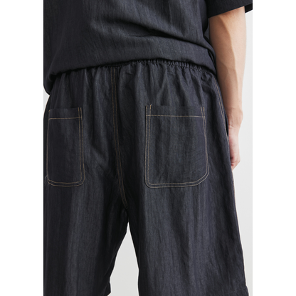 ビスコースナイロン　フラップシャツ　ショートパンツ　セットアップ　N1468