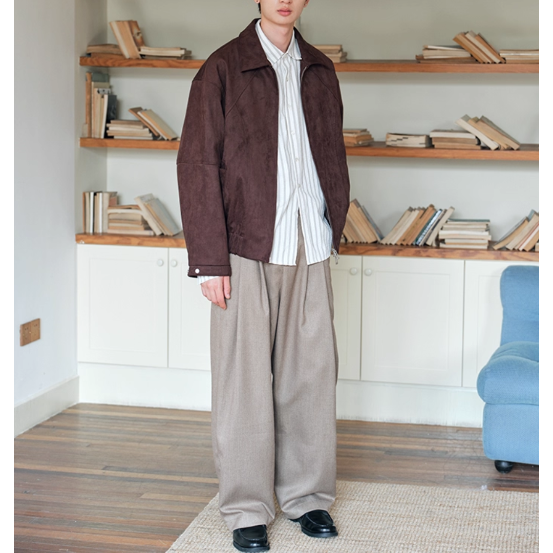 PEスエード ラグランスリーブ ジャケット N720