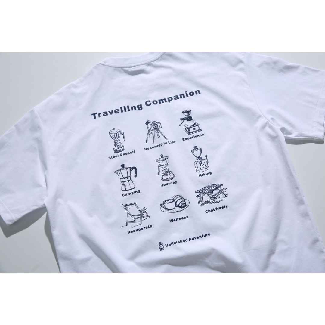 【Travelling Companion】プリント　Tシャツ　N1610