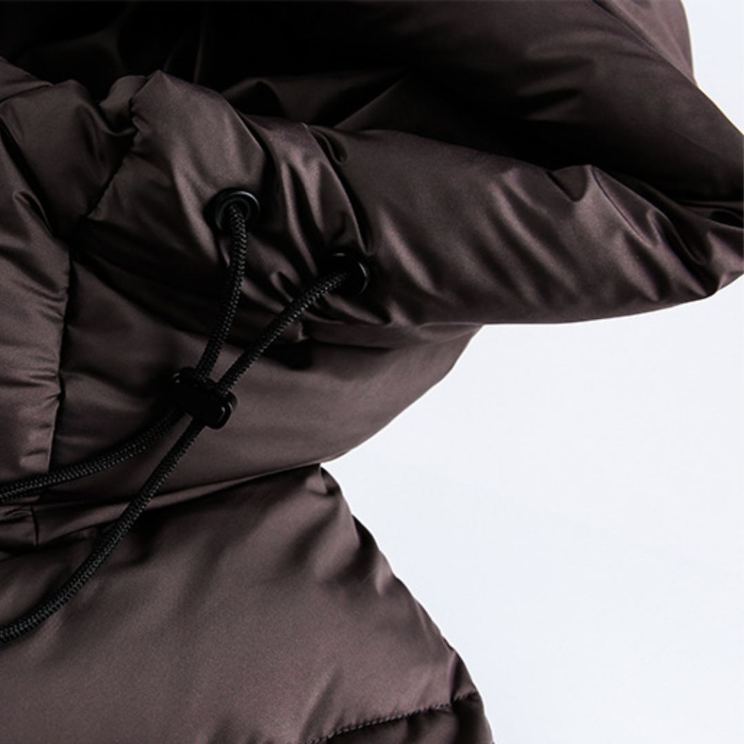 Faux layered wool polo collar knit N748