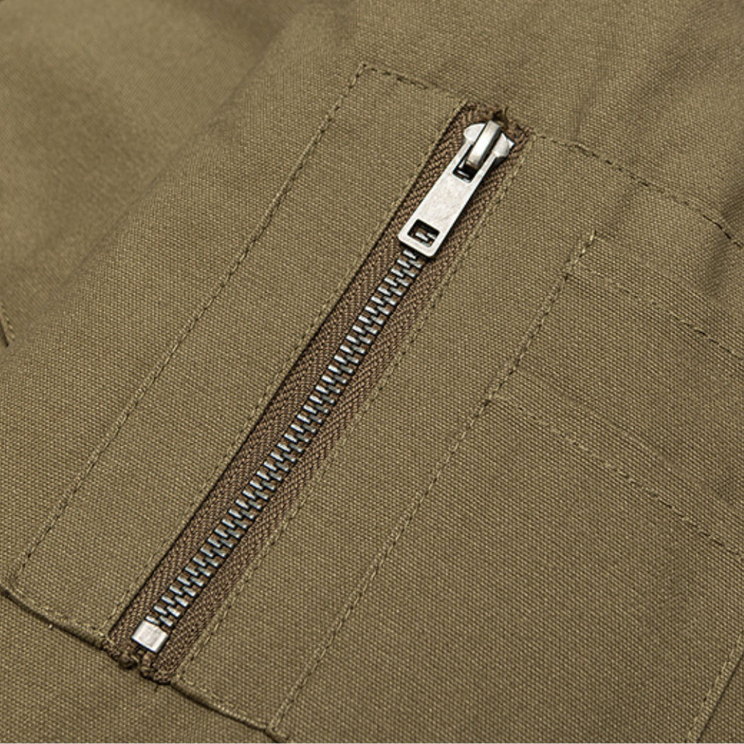 Faux layered wool polo collar knit N748