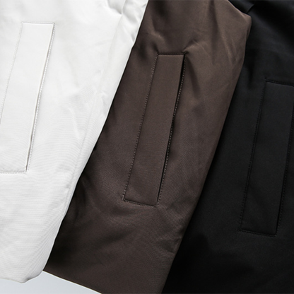 Faux layered wool polo collar knit N748