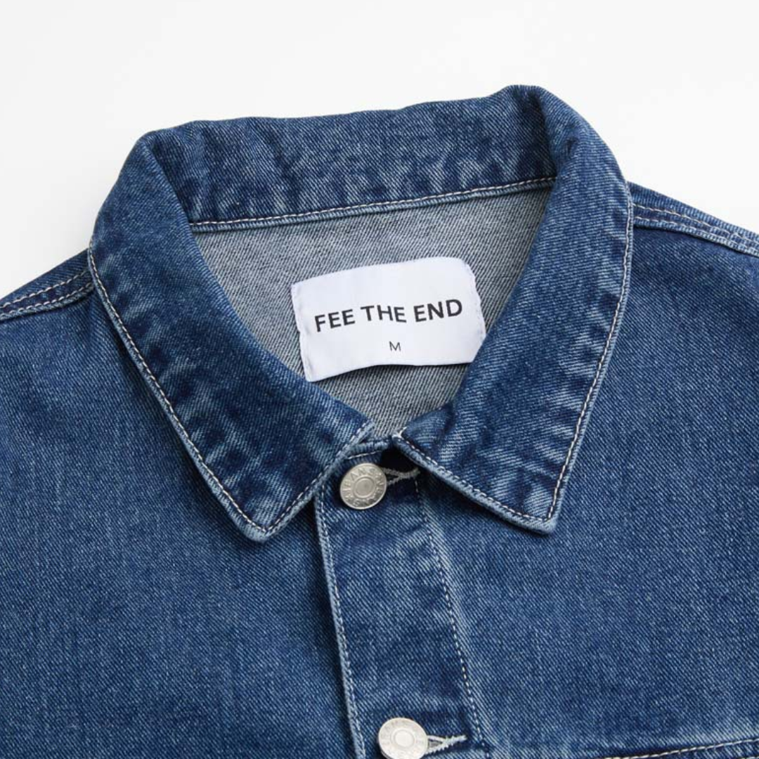 Faux layered wool polo collar knit N748