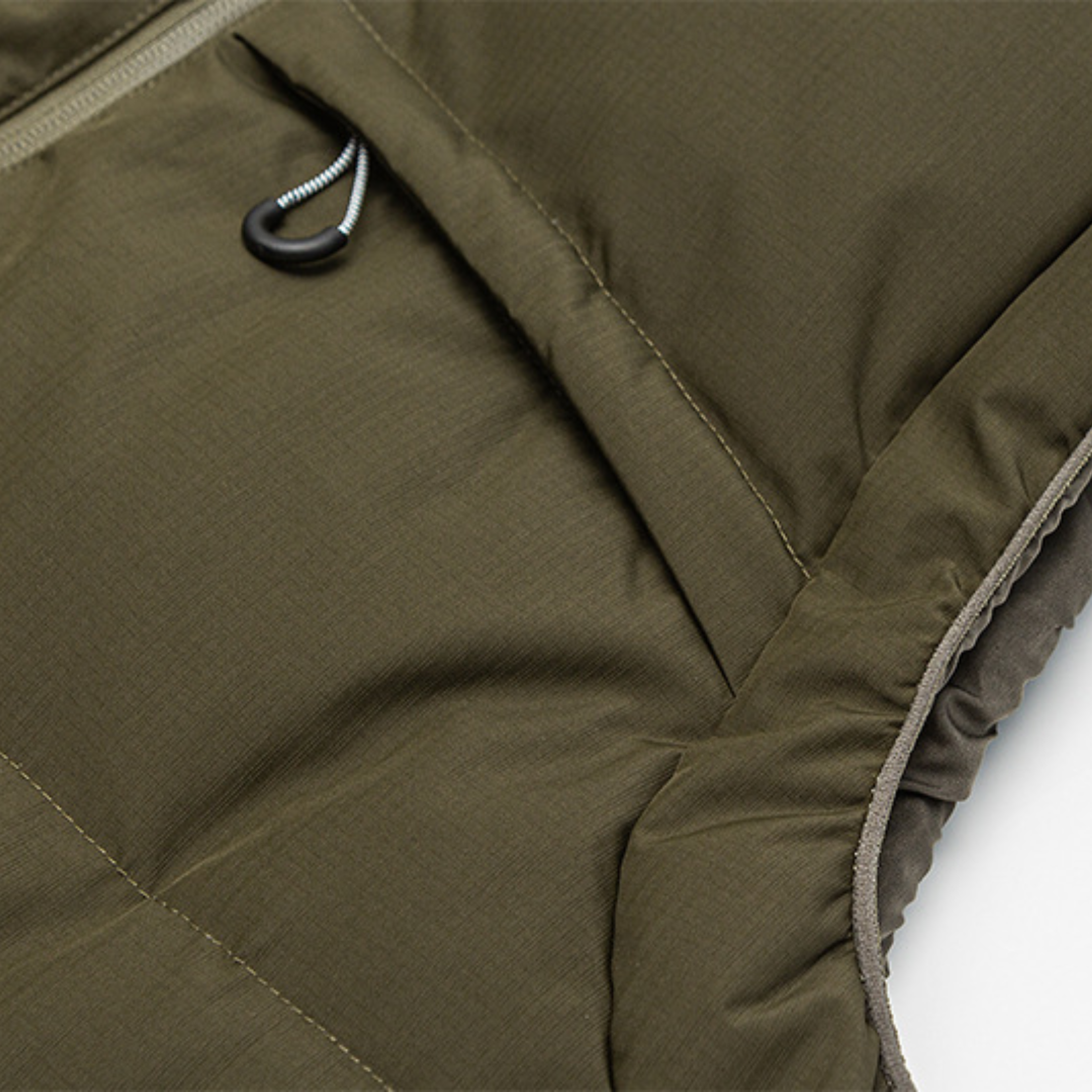 Faux layered wool polo collar knit N748