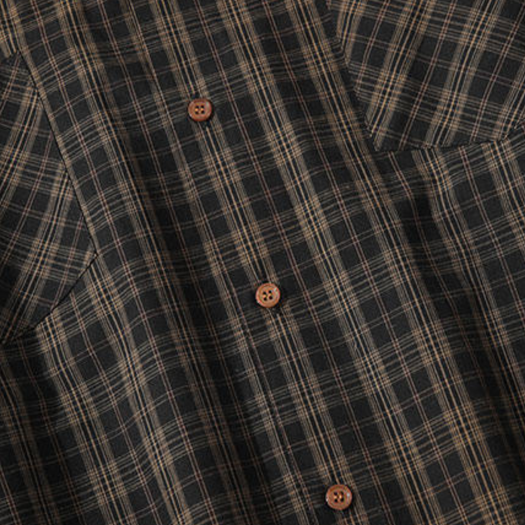 ダブルポケット　レトロチェック　シャツ　N1252