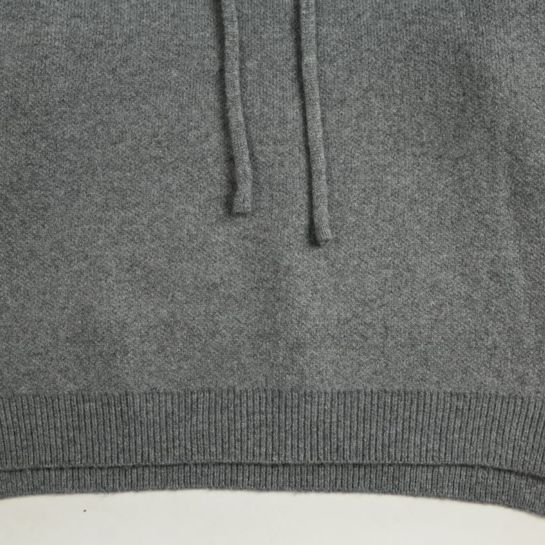 サイドスリット　プルオーバー　ニットパーカー　N874