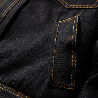 Faux layered wool polo collar knit N748