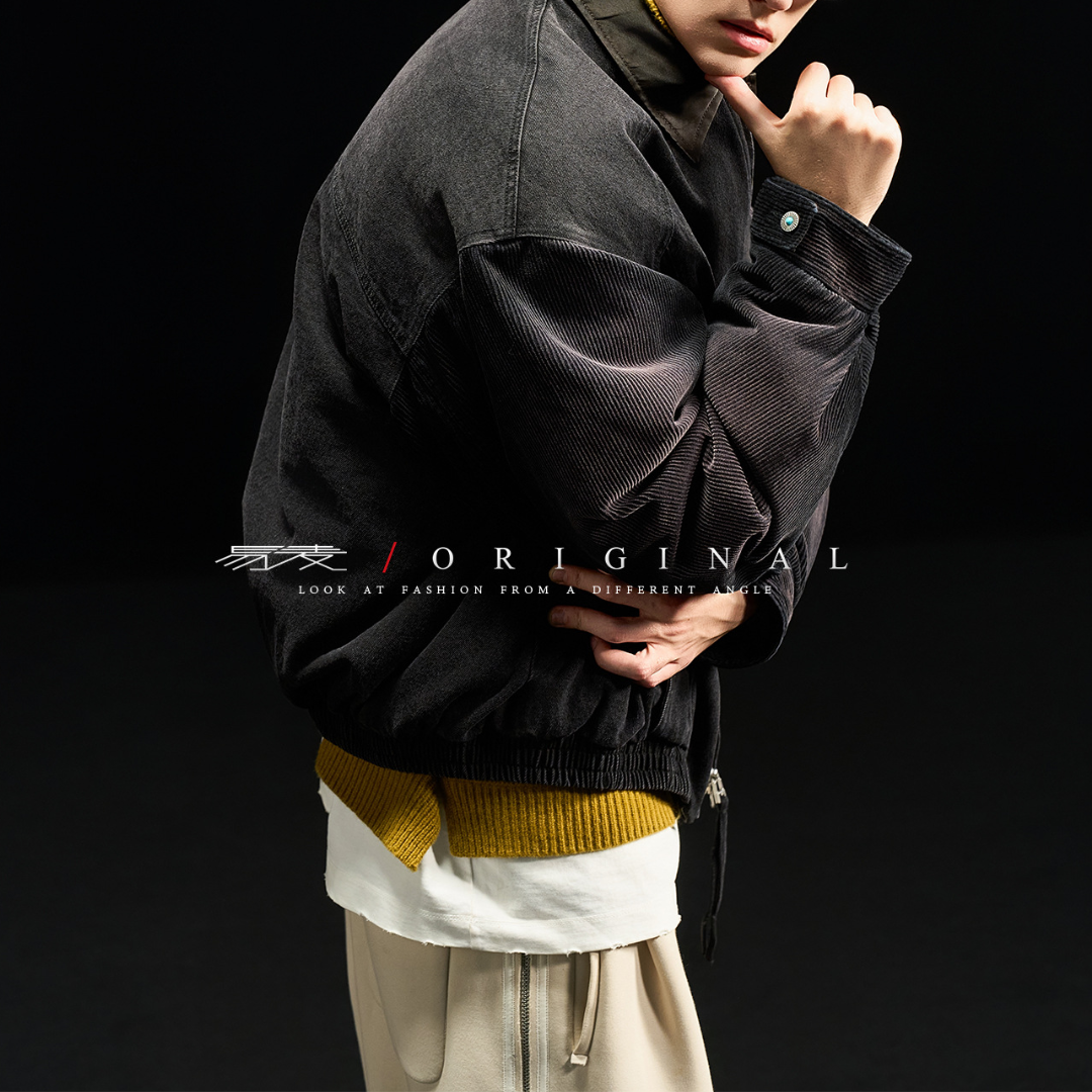 【Y.M.ORIGINAL】ホワイトダックダウン　デニムコンビ　ジャケット　N847