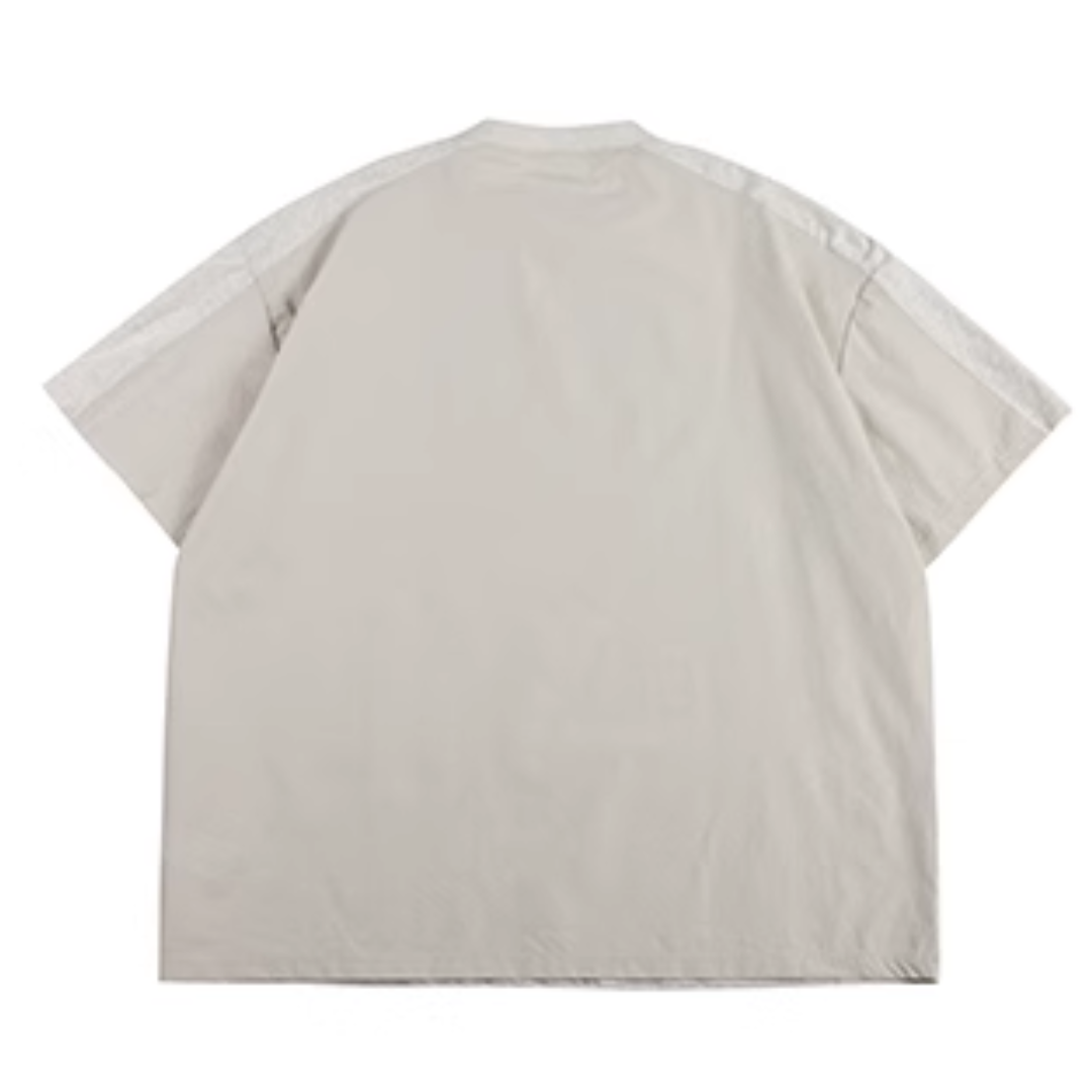 バックサイド　布帛切り替え　Tシャツ　N404