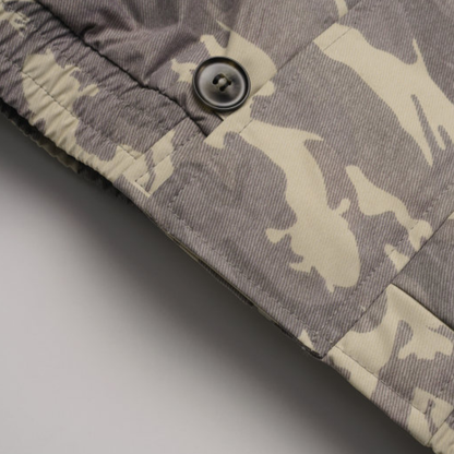 カモフラージュ　ファーフード　ジャケット　N943