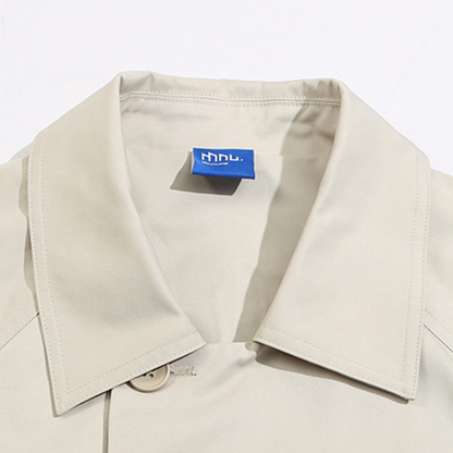 高密度ポリエステル　ワイド　ステンカラーコート　N1274