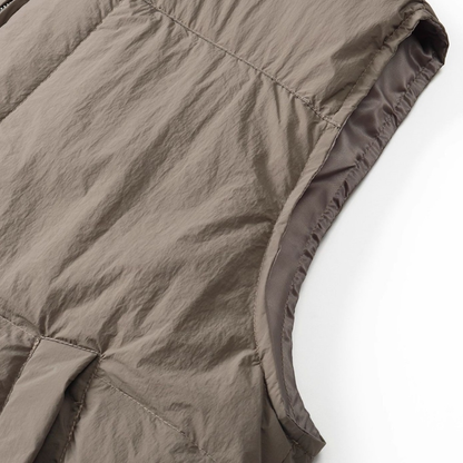 ホワイトダックダウン　リブカラーベスト　N960