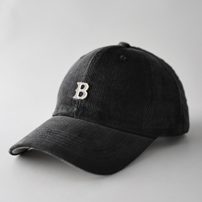 【B】ポイントロゴ　コーデュロイキャップ　N597