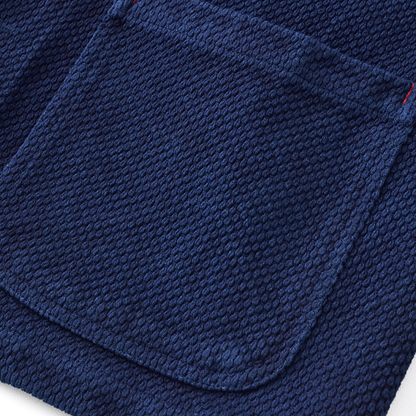 インディゴ染料め　刺し子織り　ジャケット　N1329