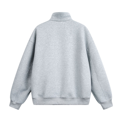 メランジ　ハーフジップ　スウェットシャツ　N1258