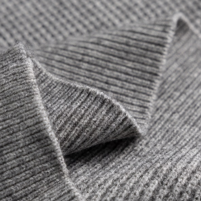 ワッフル　ヘンリーネック　ニット　N1017