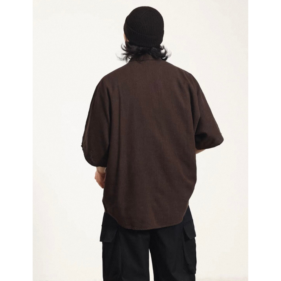 テンセルリネン　半袖シャツ　N1491