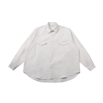 ポリエステル　ミリタリーシャツ　N1073