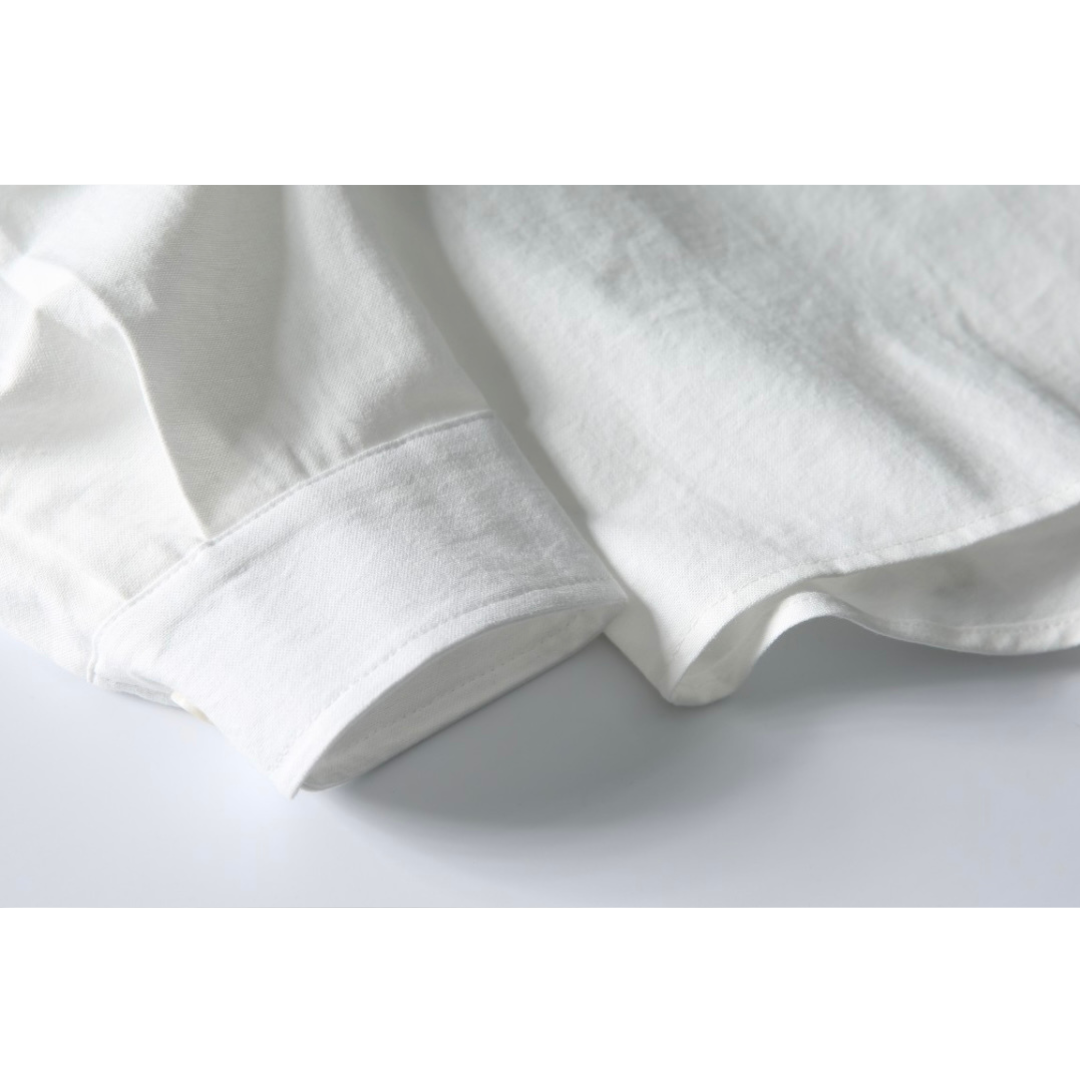 ワンポイント刺繍　ブロードシャツ　N1062