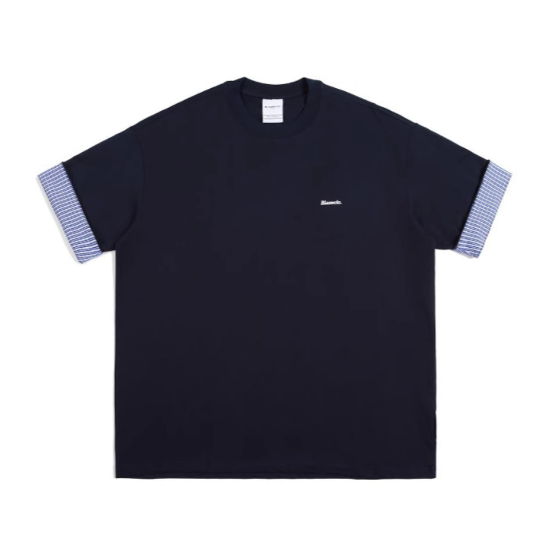 チェック　ロールアップスリーブ　Ｔシャツ　N389