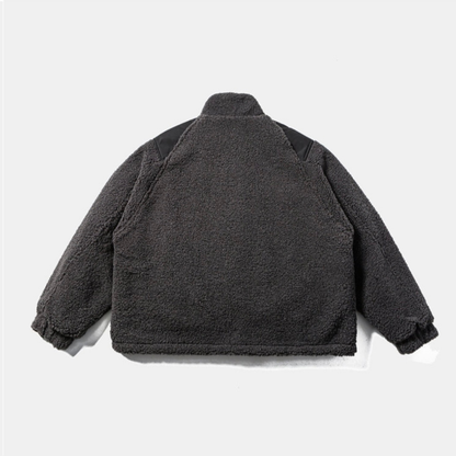 リバーシブル　バイカラー　ボアフリース　ジャケット　N912