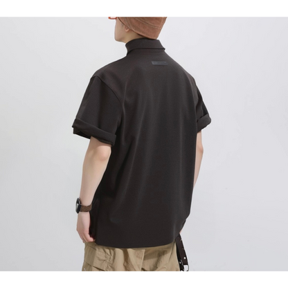 Slub Pile Skipper Polo Shirt N387