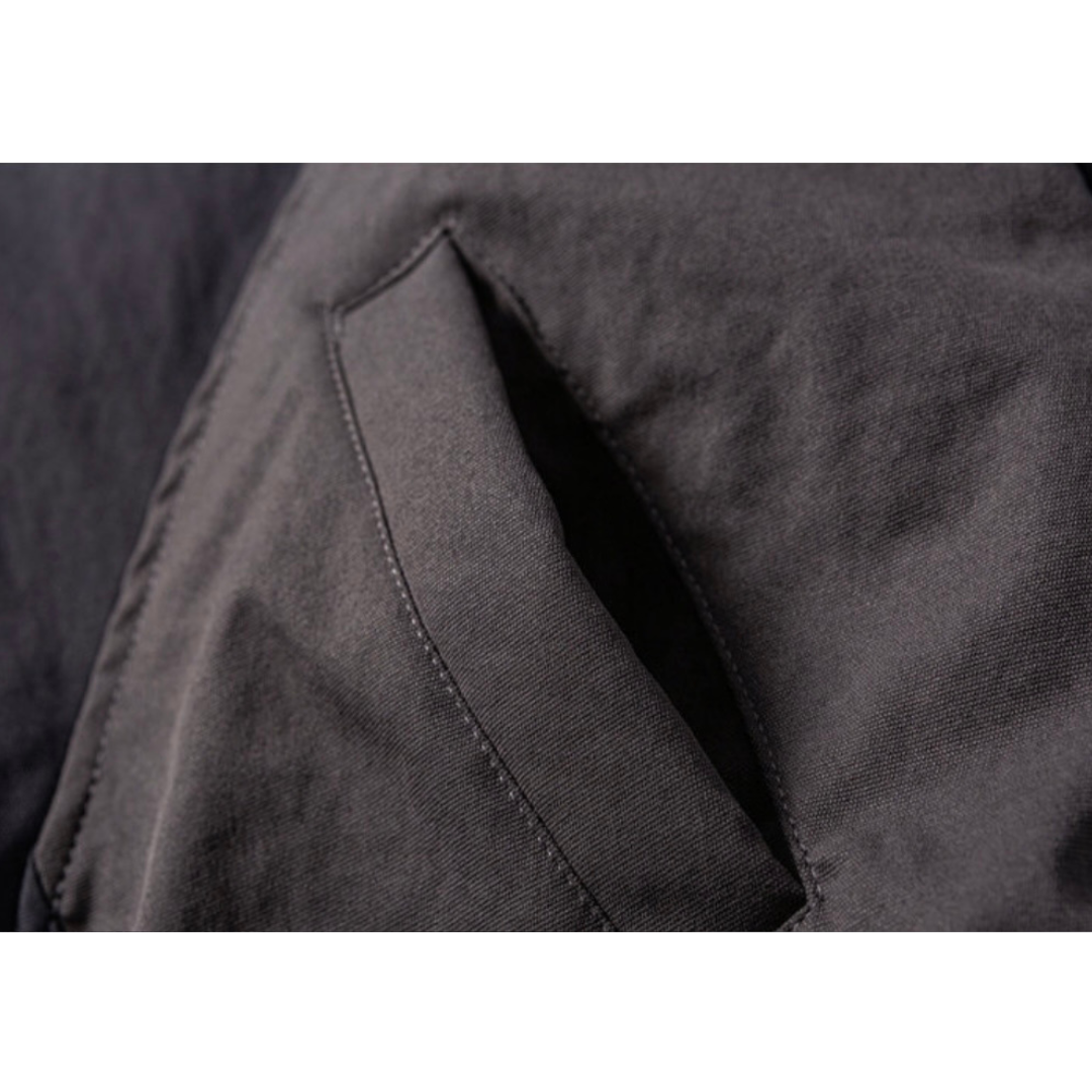 ライナーキルティング　バイカラー　フードジャケット　N911