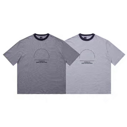 ★プリント　ミジンボーダー　Tシャツ　N157