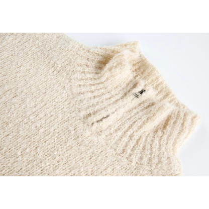 ブークレ　ハーフジップ　ニット　N931