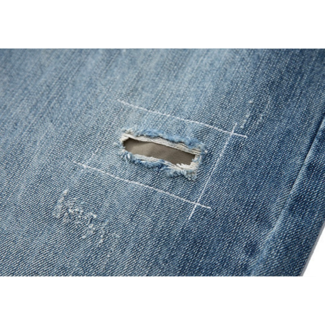 ダメージデニム　ワイド　パンツ　N990