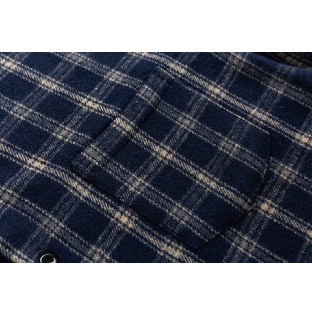 ポリエステル　ネルチェック　シャツ　N628