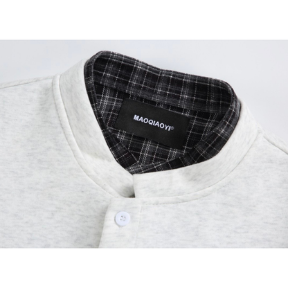 フェイクレイヤード　スウェットカーディガン　N1264