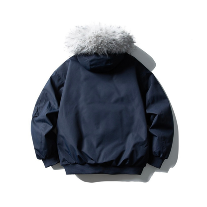 ホワイトダウン　保温ライナー　ファーフード　ジャケット　N899