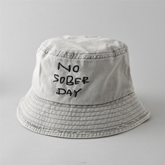 【NO SOBER DAY】エンブロイダリー　バケットハット　N481