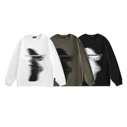 アウトフォーカス　長袖Tシャツ　　N1430
