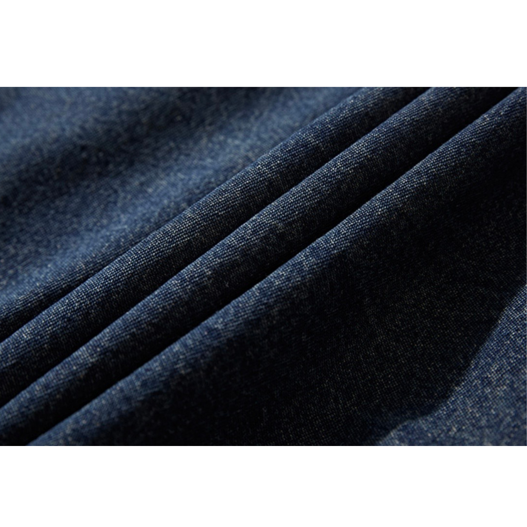 コットンポリ　センターライン　デニムシャツ　N1209