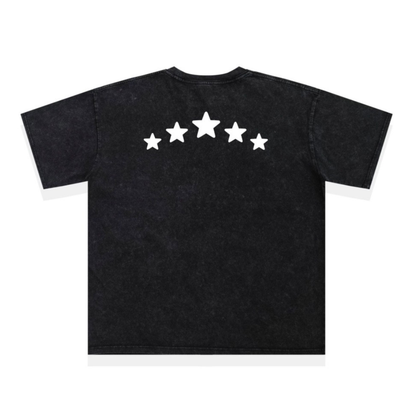 スタープリント　フェードTシャツ　N1444