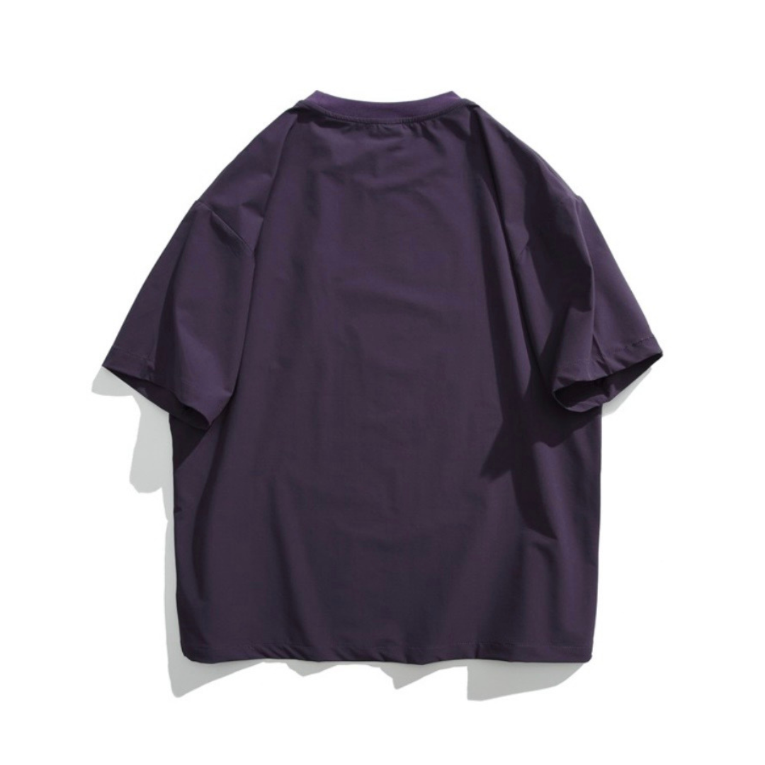 バイカラースリット　ストレッチナイロン　Tシャツ　N1582
