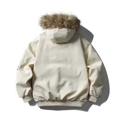 ホワイトダウン　保温ライナー　ファーフード　ジャケット　N899