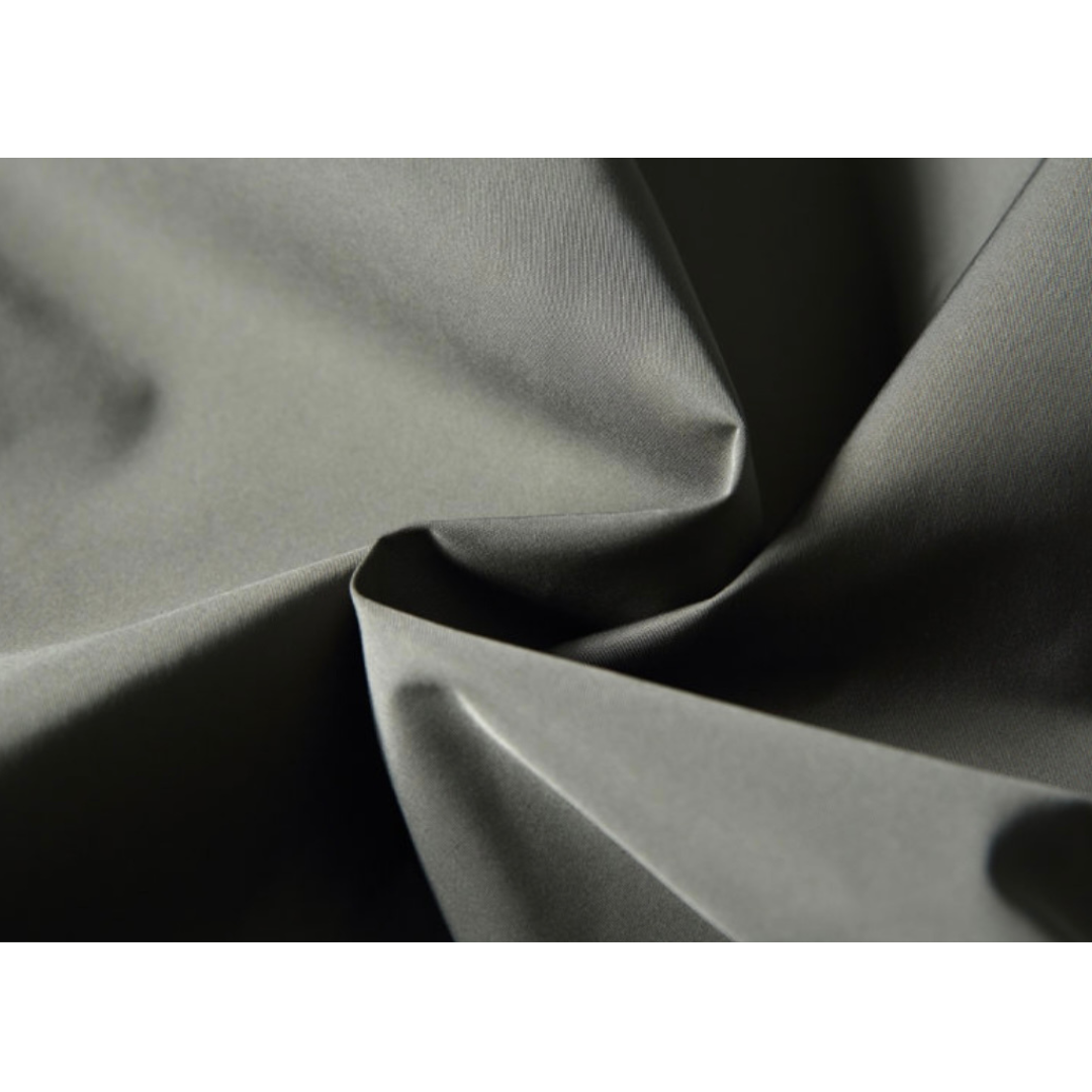 ポリエステルサテン　リブスタンドカラー　ジャケット　N1084