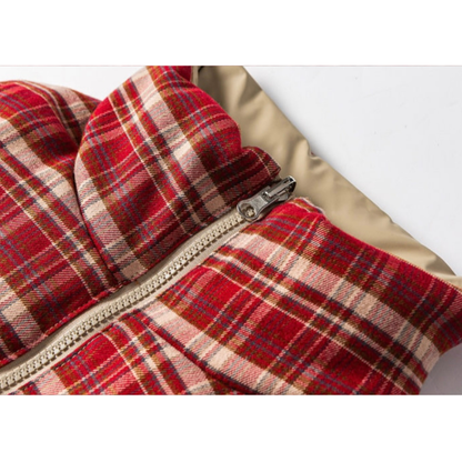 リバーシブル　スタンドカラー　パテッドベスト　N909