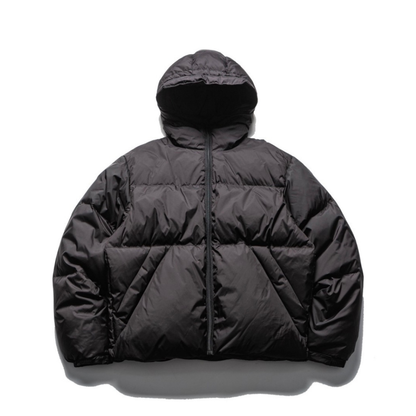 ナイロン　スラッシュポケット　ダウン　フードジャケット　N887