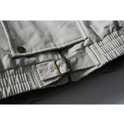 パテッド　スタンドカラー　ライダースジャケット　N1011