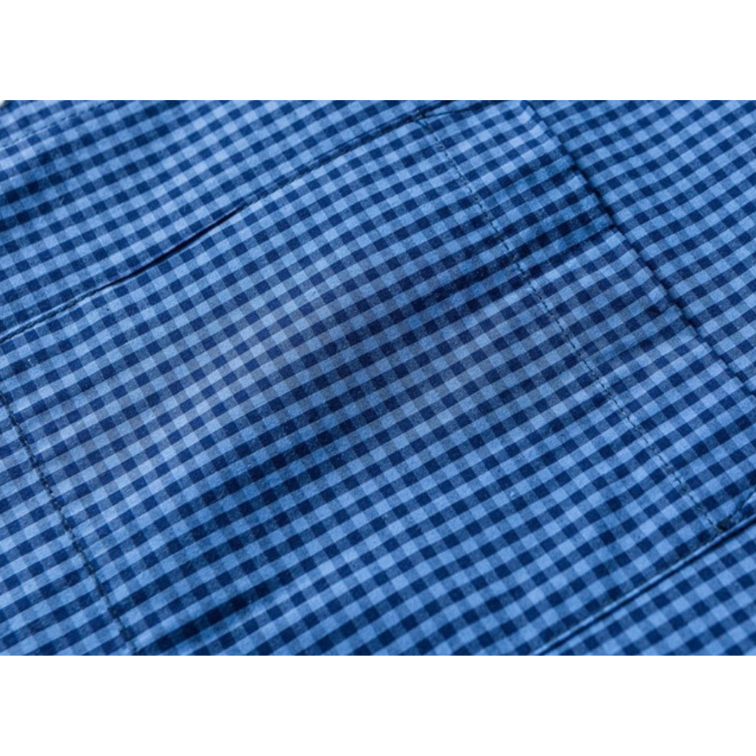 ブロード　ギンガムチェック　ボタンダウンシャツ　N1226