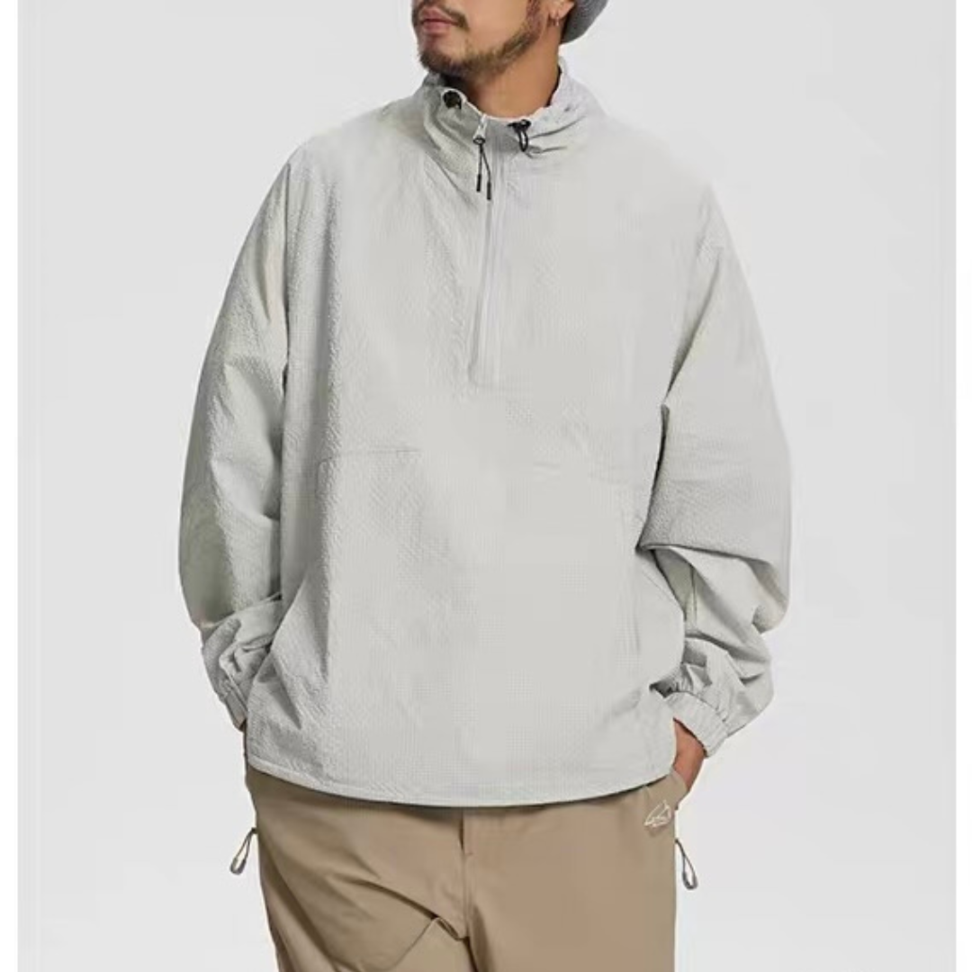 ミニリップ　ハーフジップ　ジャケット　N150
