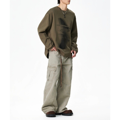 アウトフォーカス　長袖Tシャツ　　N1430